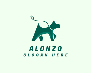 Dog Walker Leash logo design