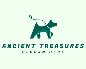 Dog Walker Leash logo design