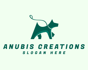 Dog Walker Leash logo design