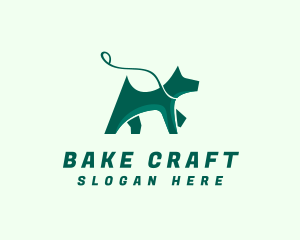 Dog Walker Leash logo design