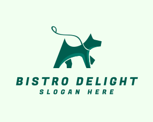 Dog Walker Leash logo design