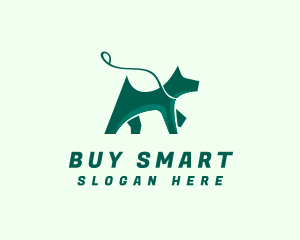 Dog Walker Leash logo design