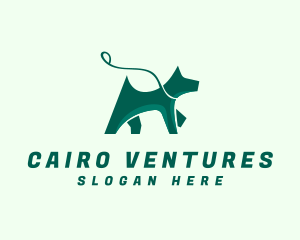 Dog Walker Leash logo design