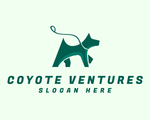 Dog Walker Leash logo design