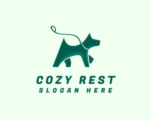 Dog Walker Leash logo design