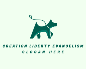 Dog Walker Leash logo design