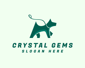 Dog Walker Leash logo design