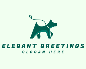 Dog Walker Leash logo design