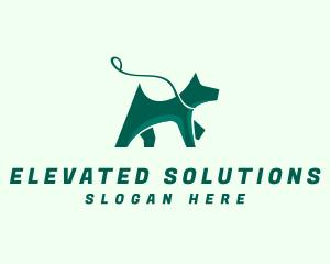 Dog Walker Leash logo design