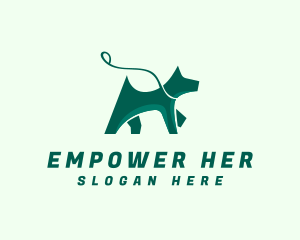 Dog Walker Leash logo design