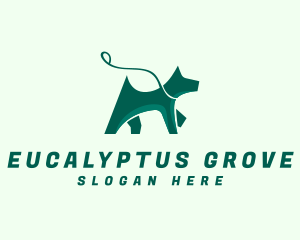 Dog Walker Leash logo design