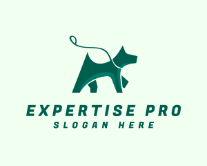 Dog Walker Leash logo design