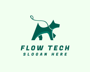 Dog Walker Leash logo design