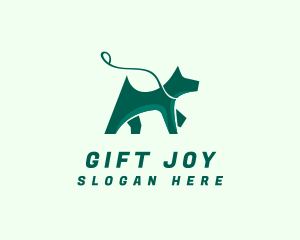 Dog Walker Leash logo design