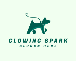 Dog Walker Leash logo design