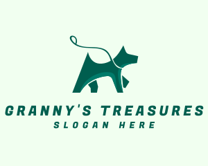 Dog Walker Leash logo design