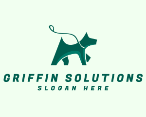 Dog Walker Leash logo design