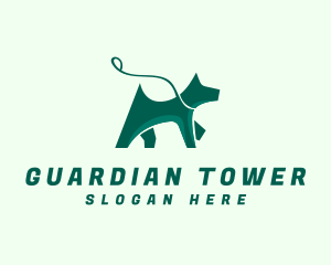 Dog Walker Leash logo design