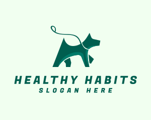 Dog Walker Leash logo design