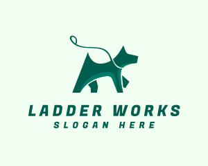 Dog Walker Leash logo design