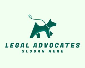 Dog Walker Leash logo design