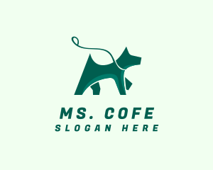 Dog Walker Leash logo design