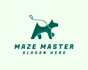 Dog Walker Leash logo design