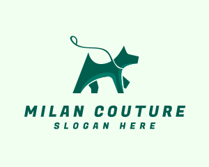 Dog Walker Leash logo design