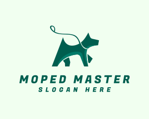 Dog Walker Leash logo design