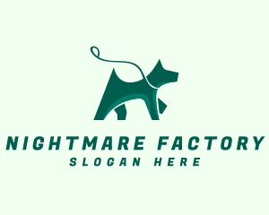 Dog Walker Leash logo design