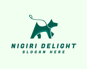 Dog Walker Leash logo design