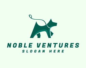 Dog Walker Leash logo design