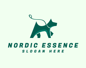 Dog Walker Leash logo design