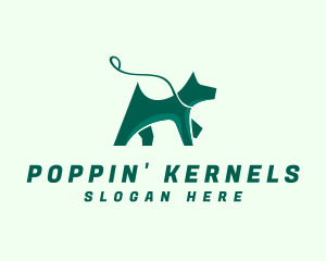 Dog Walker Leash logo design