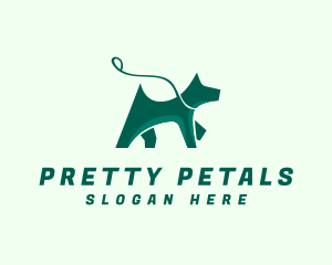 Dog Walker Leash logo design