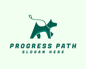 Dog Walker Leash logo design