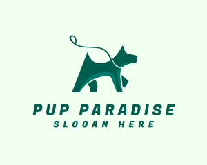 Dog Walker Leash logo design