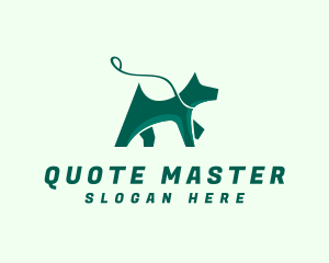 Dog Walker Leash logo design