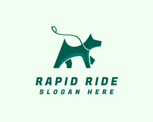 Dog Walker Leash logo design