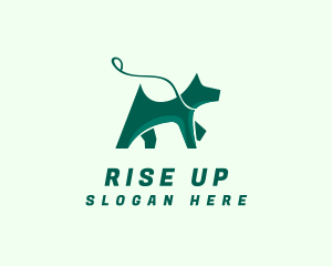 Dog Walker Leash logo design