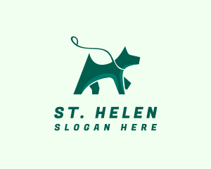 Dog Walker Leash logo design