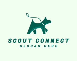 Dog Walker Leash logo design