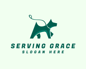 Dog Walker Leash logo design