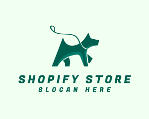 Dog Walker Leash logo design