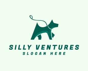 Dog Walker Leash logo design