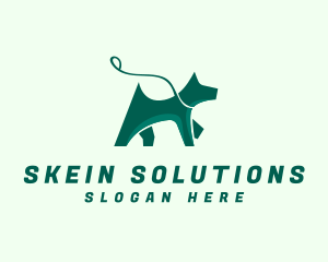 Dog Walker Leash logo design