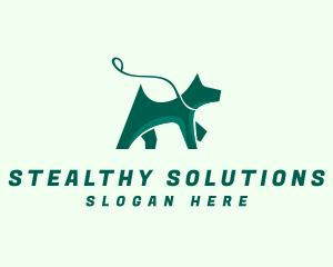 Dog Walker Leash logo design