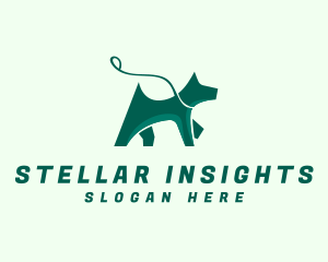 Dog Walker Leash logo design