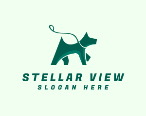 Dog Walker Leash logo design