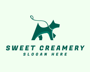 Dog Walker Leash logo design